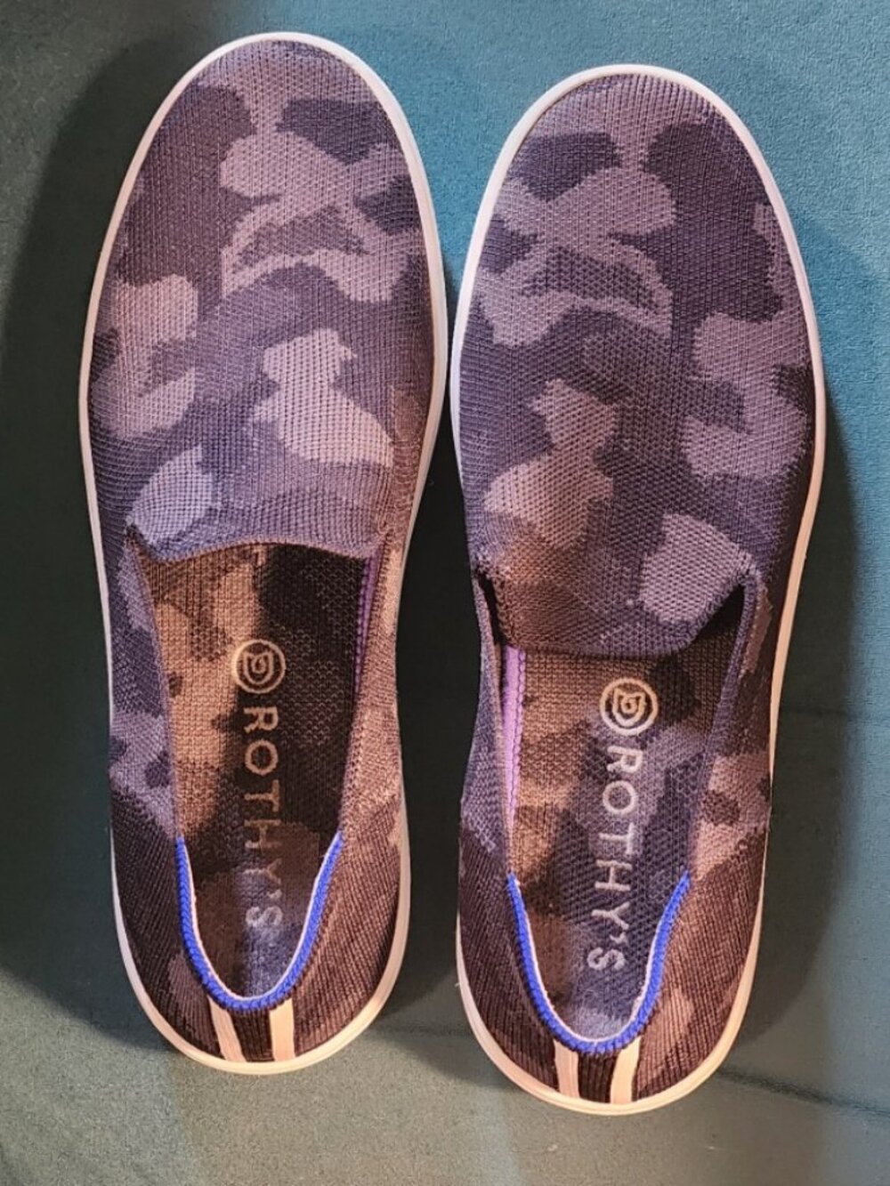 Rothy's Slip-On Sneakers Black Camo